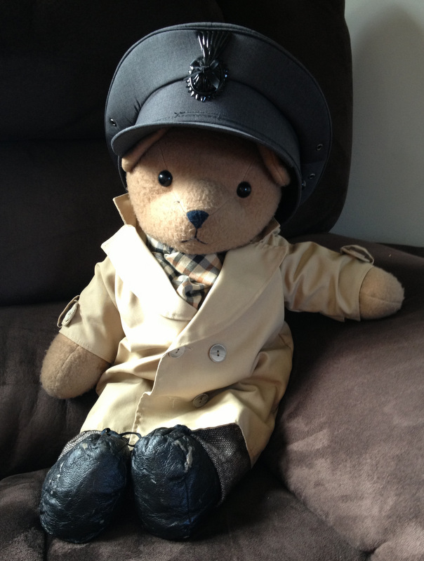 Sebastien the bear, Grace's permanent co-pilot